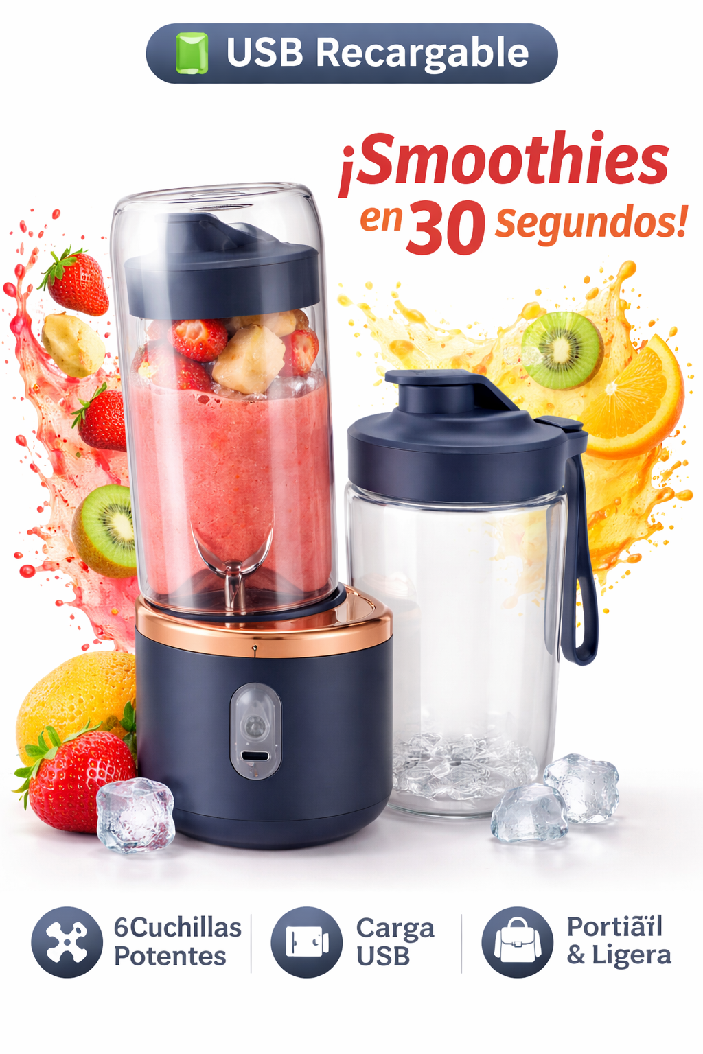 Batidora Portátil USB